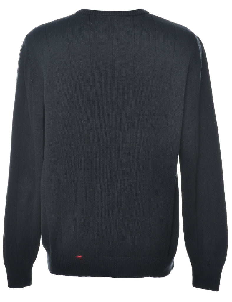 Long Sleeved Black Jumper - L