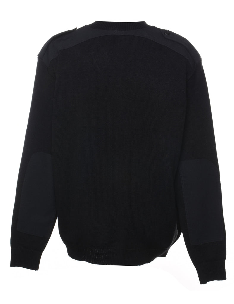 Long Sleeved Black Jumper - L