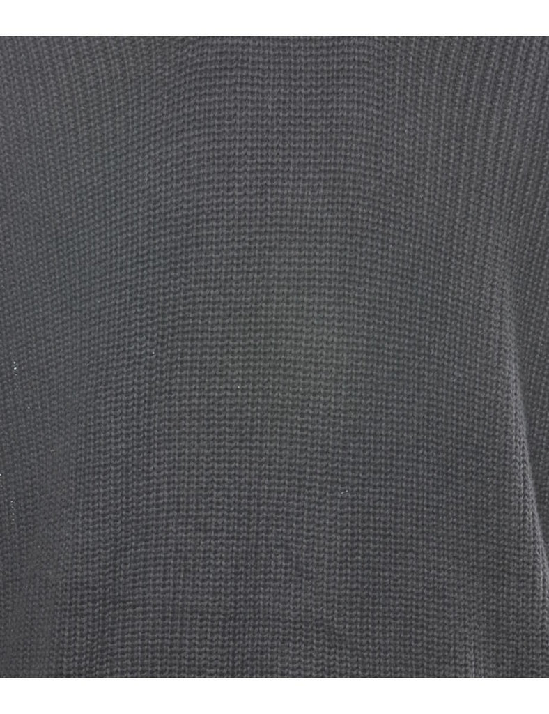 Long Sleeved Black Jumper - L