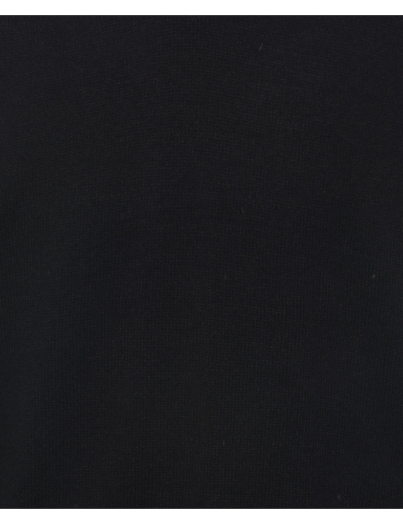 Long Sleeved Black Jumper - L