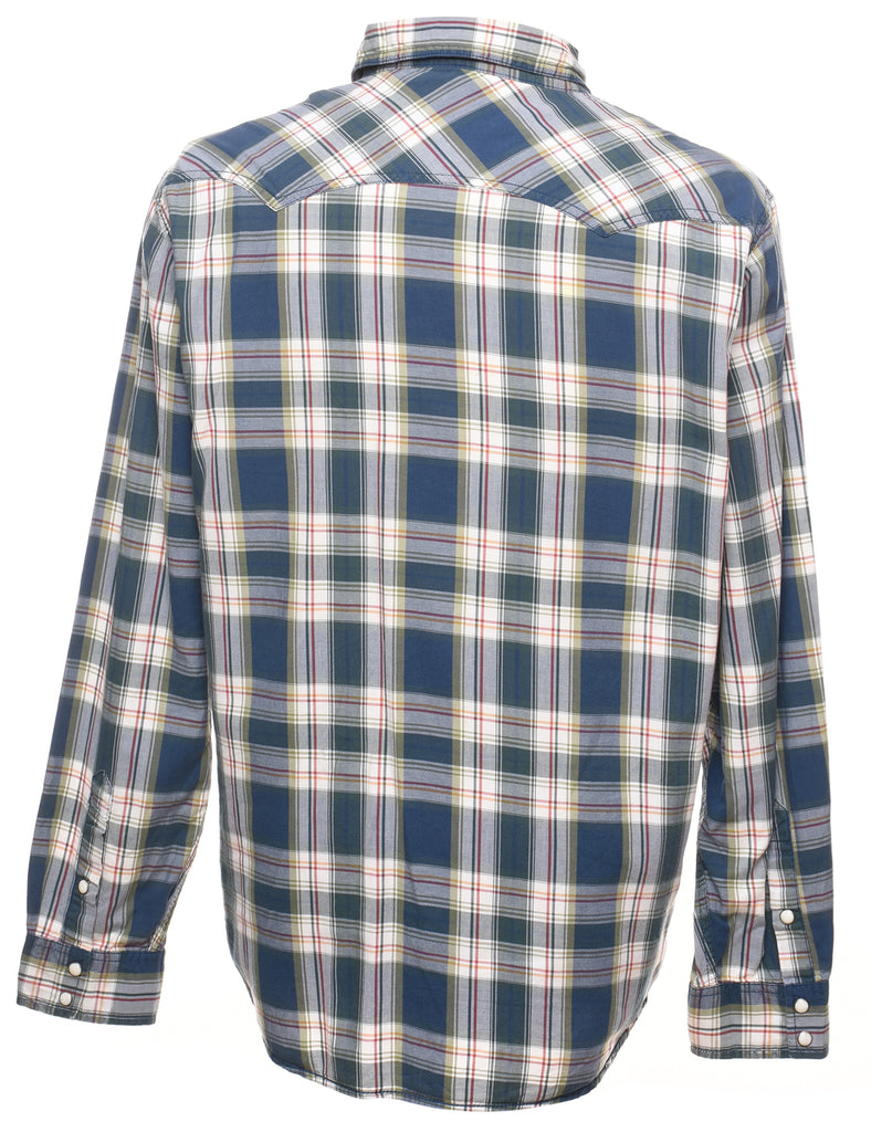 Long Sleeved Checked Multi-Colour Shirt - L