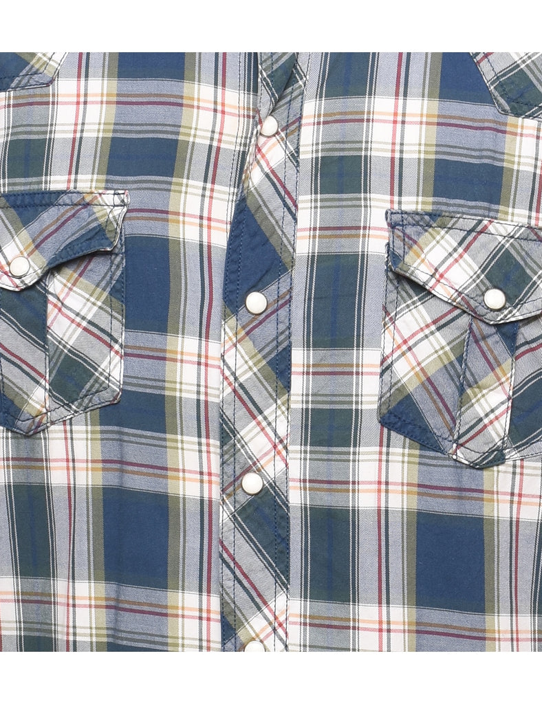 Long Sleeved Checked Multi-Colour Shirt - L