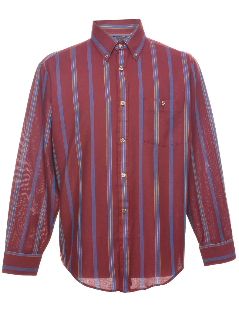 Long Sleeved Checked Shirt - L