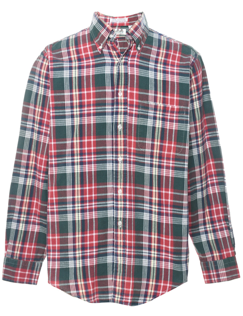 Long Sleeved Checked Shirt - M