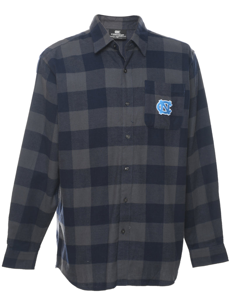 Long Sleeved Checked Shirt - M
