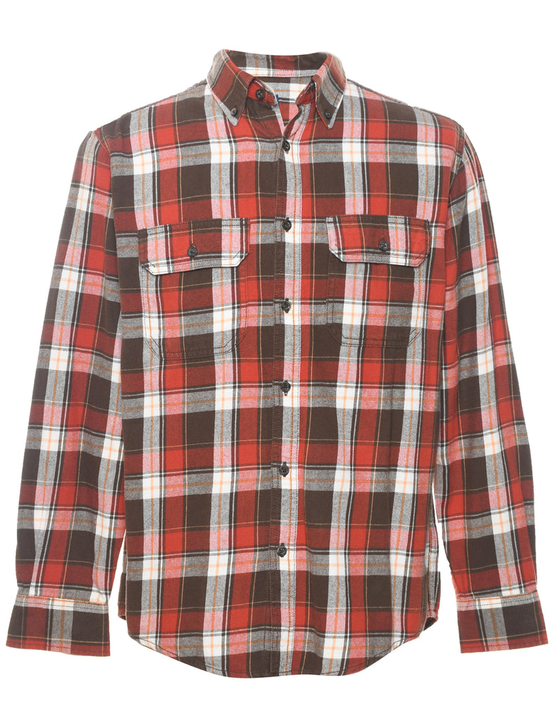 Long Sleeved Checked Shirt - S