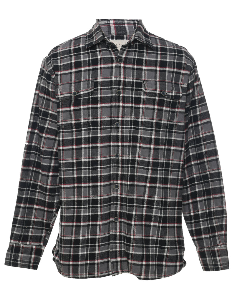Long Sleeved Checked Shirt - M