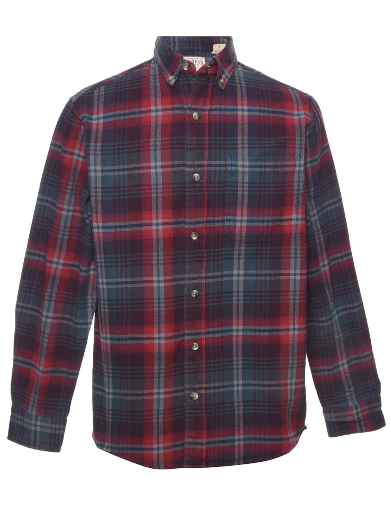 Long Sleeved Checked Shirt - S