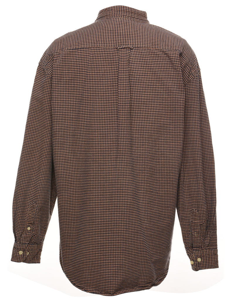 Long Sleeved Checked Shirt - L