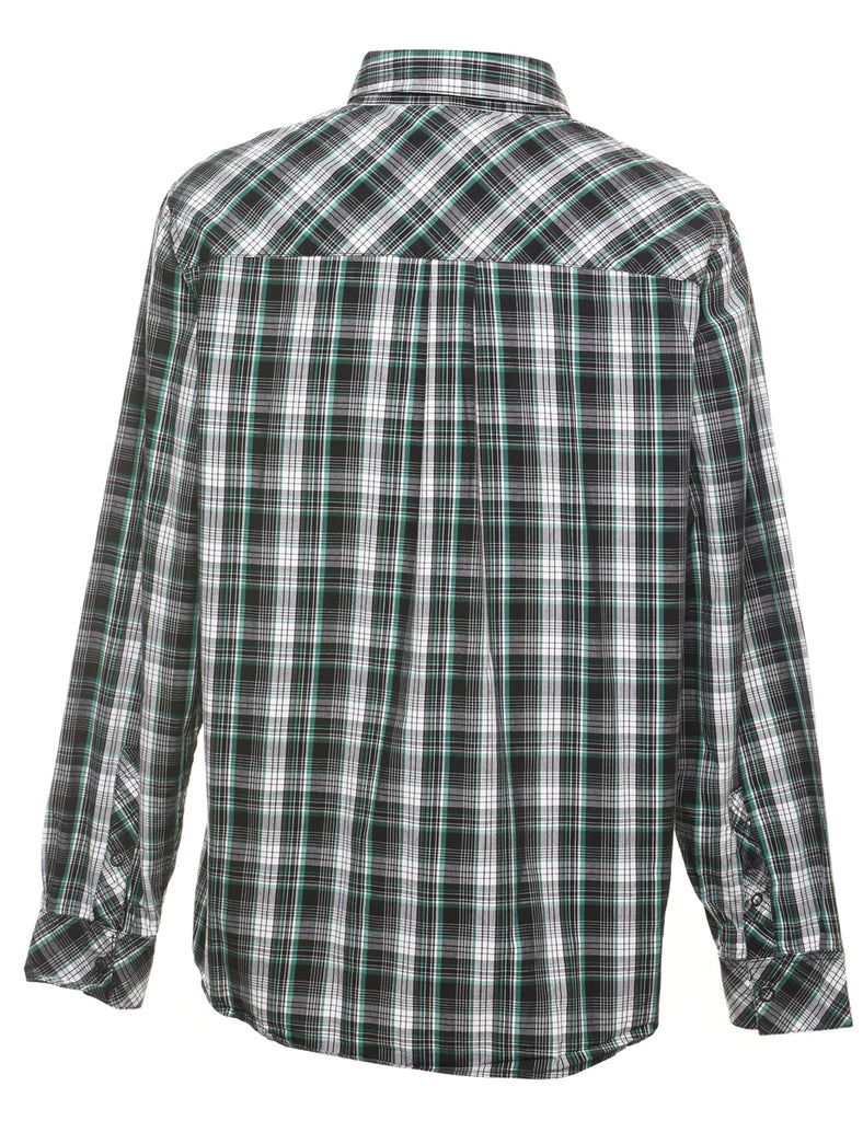 Long Sleeved Checked Shirt - M