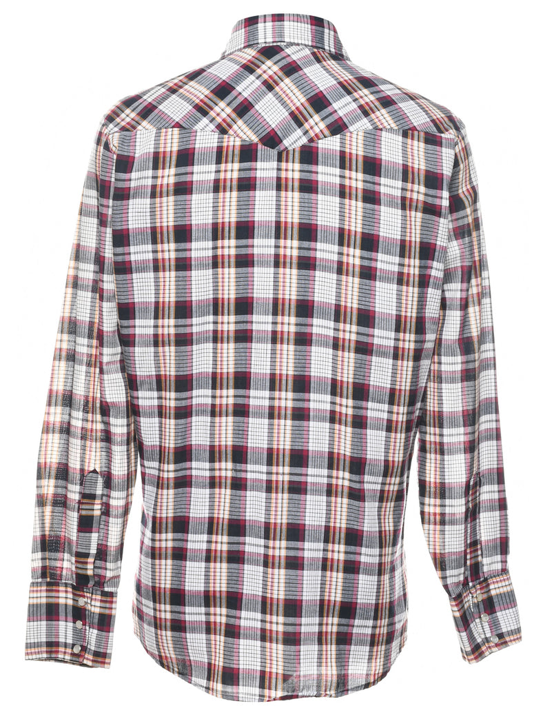 Long Sleeved Checked Shirt - M