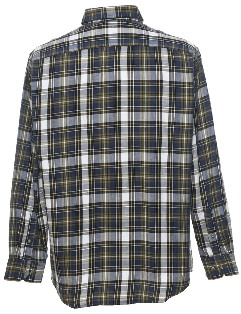 Long Sleeved Checked Shirt - L