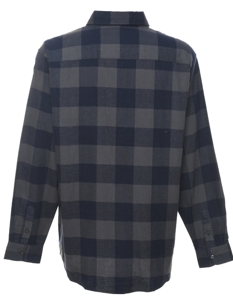 Long Sleeved Checked Shirt - M