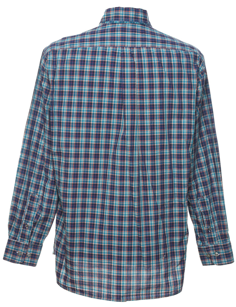 Long Sleeved Checked Shirt - L