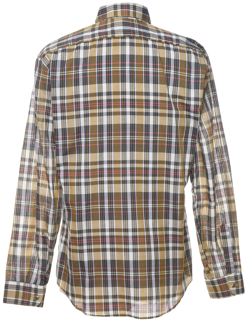 Long Sleeved Checked Shirt - M
