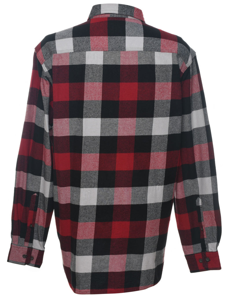 Long Sleeved Checked Shirt - XL