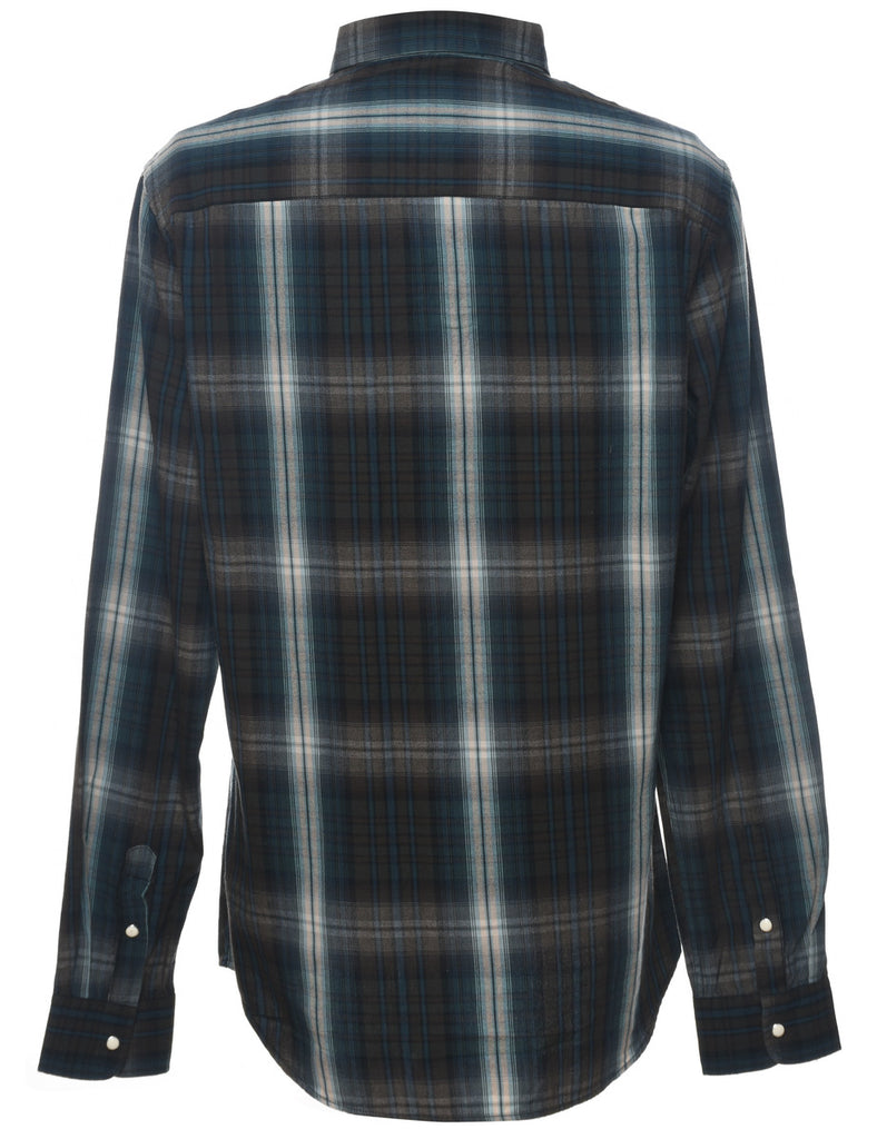 Long Sleeved Checked Shirt - L