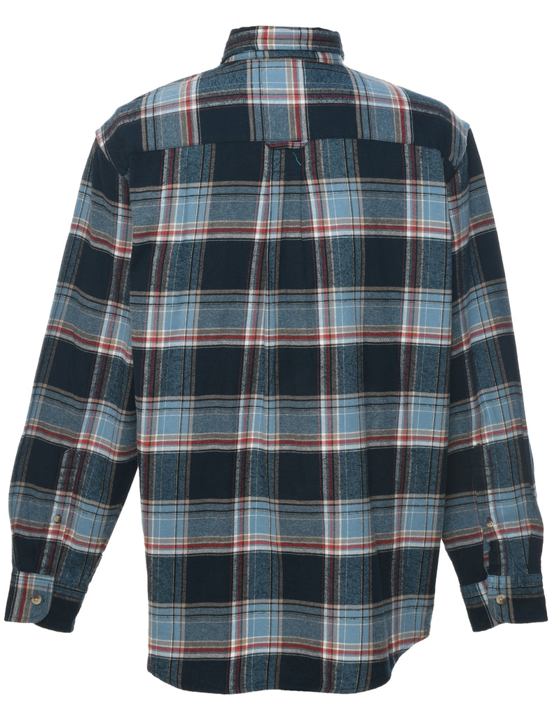 Long Sleeved Checked Shirt - L