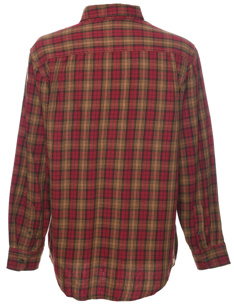 Long Sleeved Checked Shirt - M