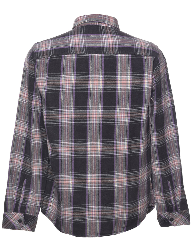 Long Sleeved Checked Shirt - M