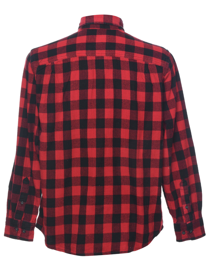 Long Sleeved Checked Shirt - M