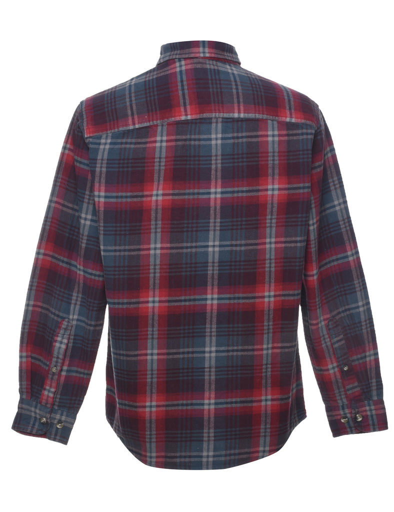 Long Sleeved Checked Shirt - S