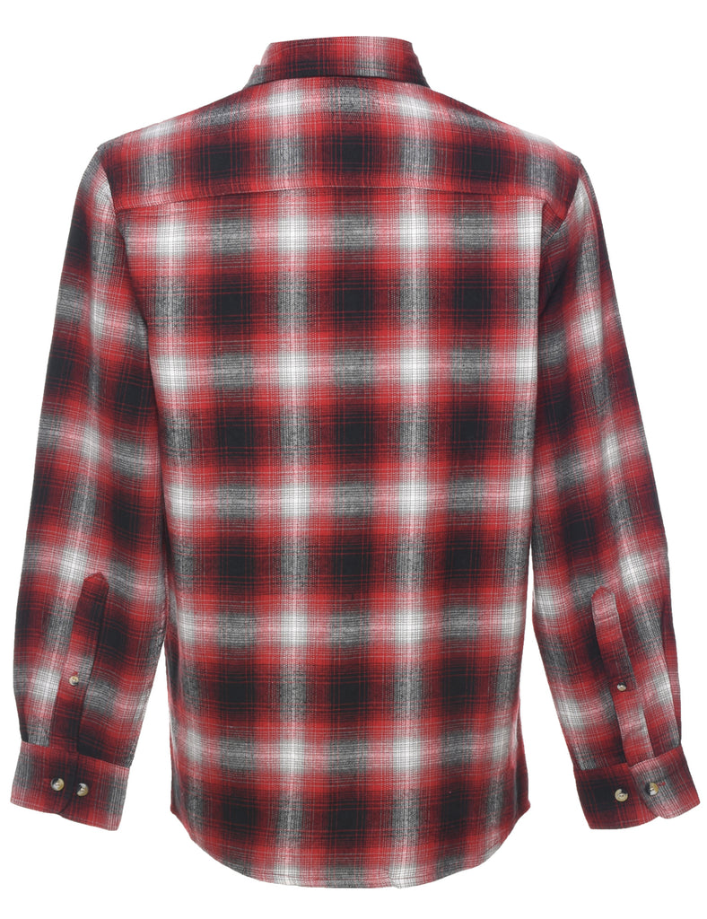 Long Sleeved Checked Shirt - S