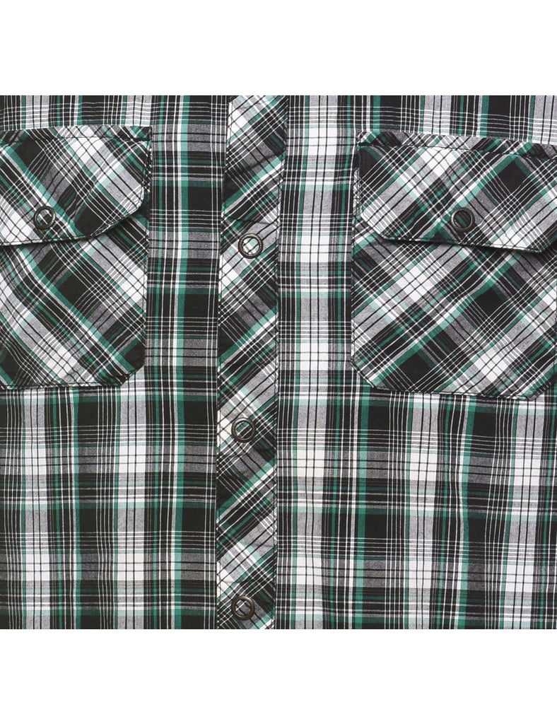 Long Sleeved Checked Shirt - M