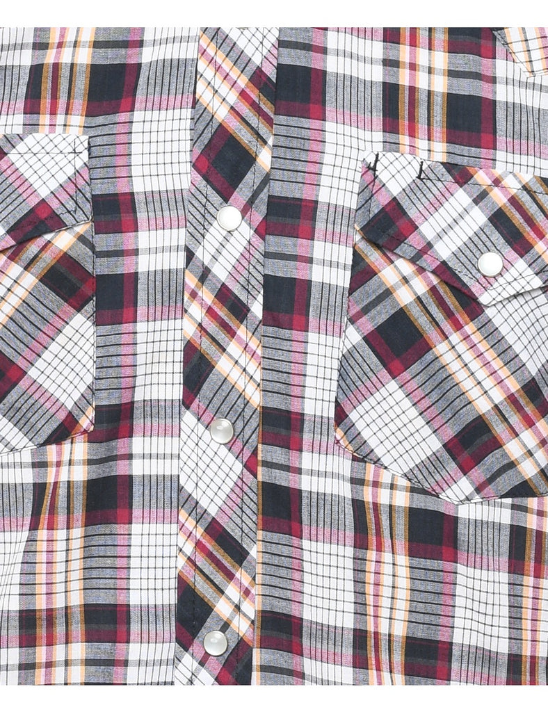 Long Sleeved Checked Shirt - M