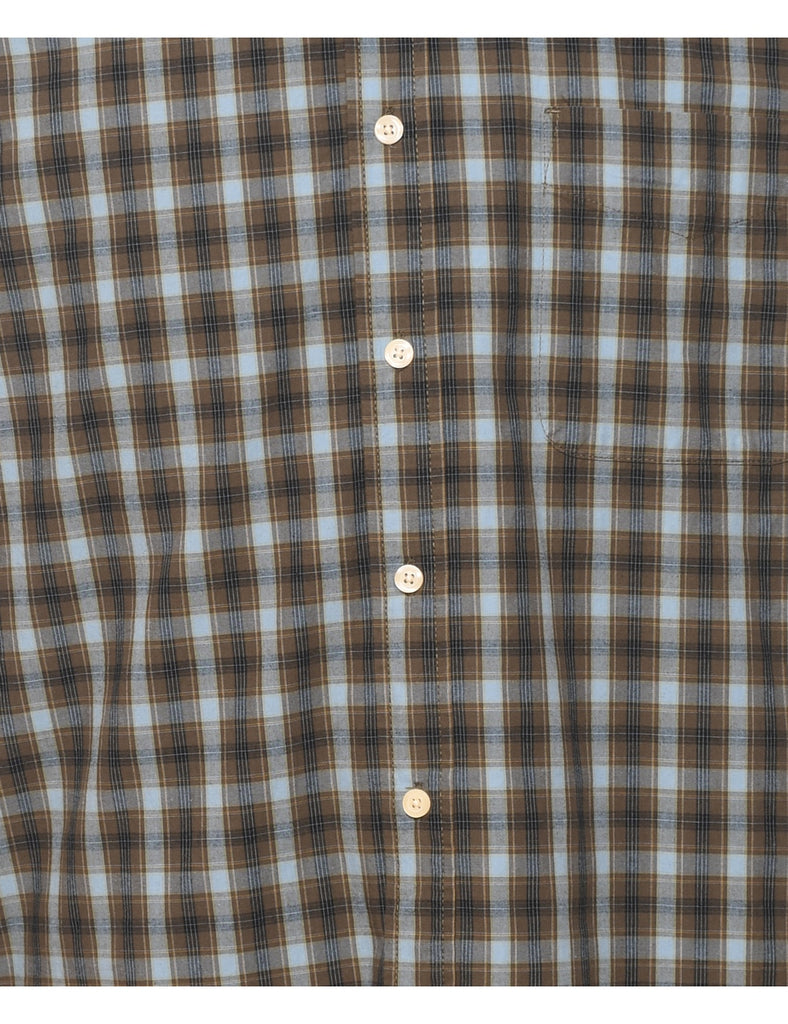 Long Sleeved Checked Shirt - M