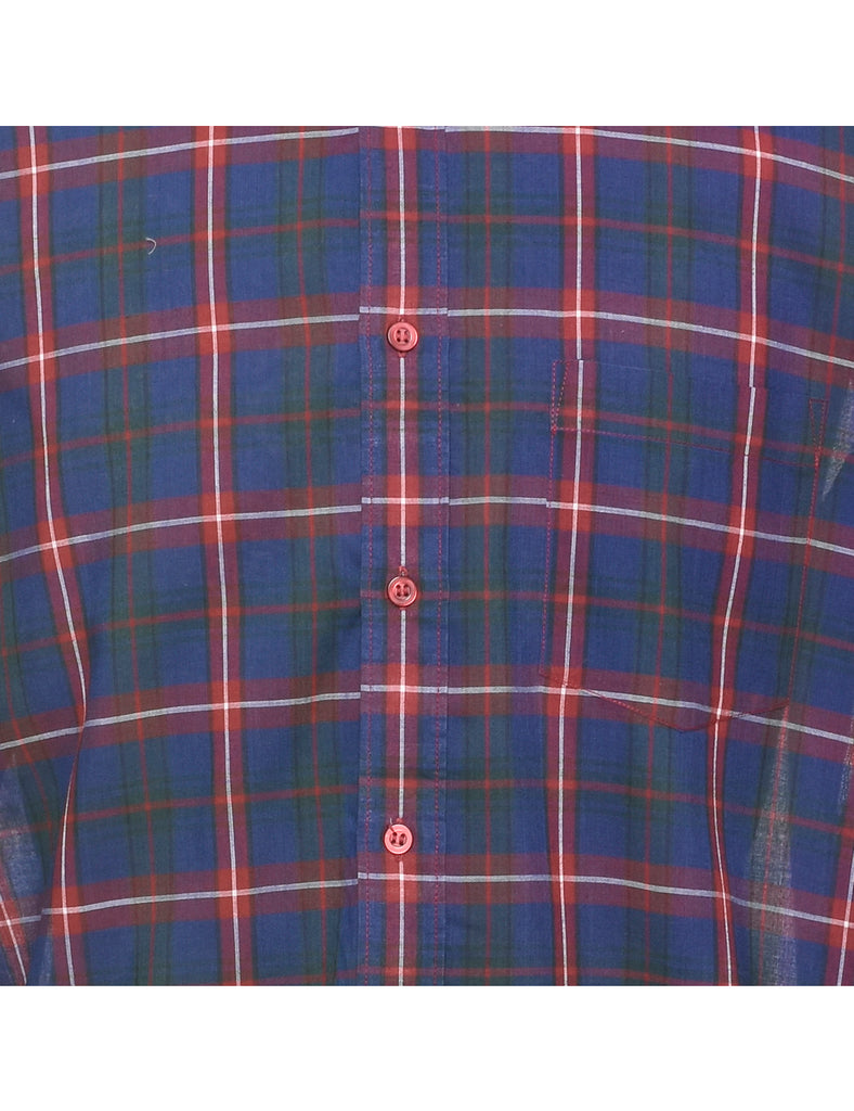 Long Sleeved Checked Shirt - M