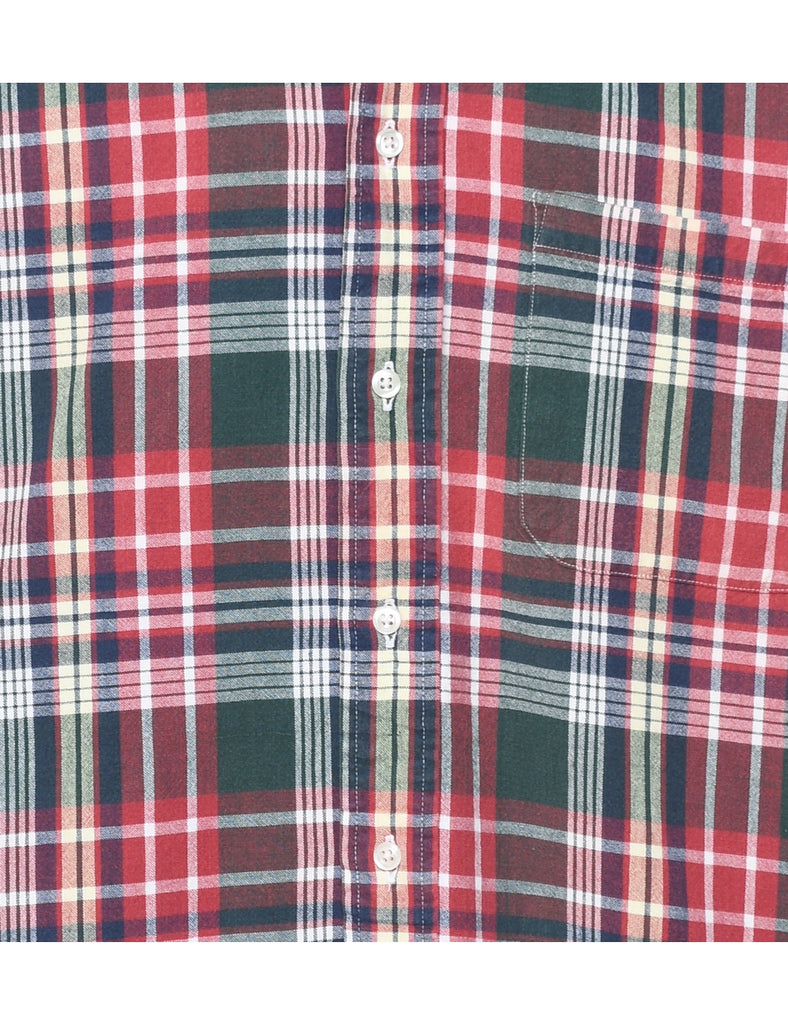 Long Sleeved Checked Shirt - M