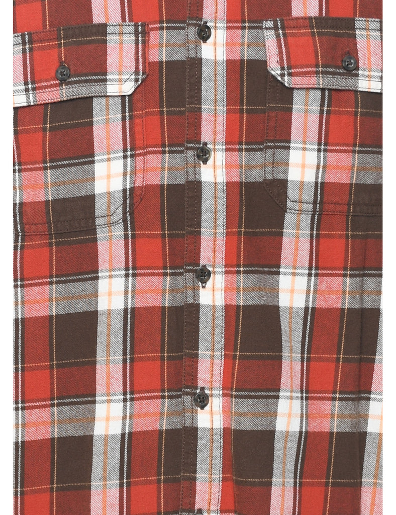 Long Sleeved Checked Shirt - S