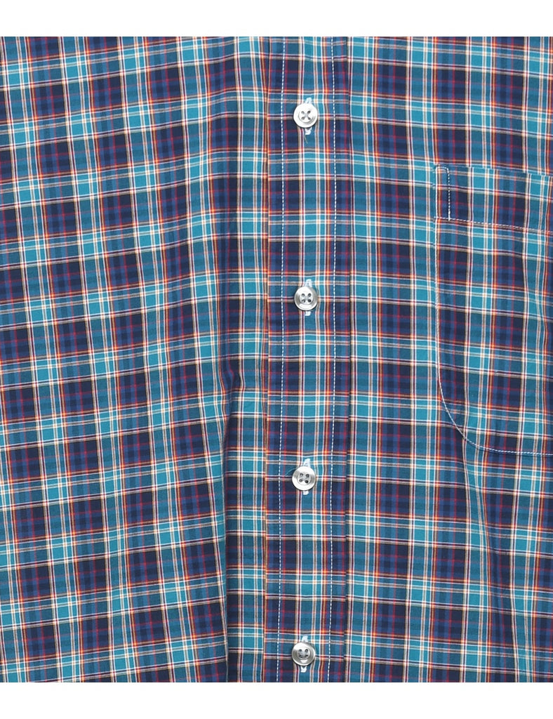 Long Sleeved Checked Shirt - L