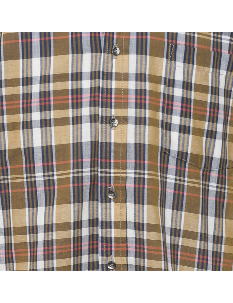 Long Sleeved Checked Shirt - M