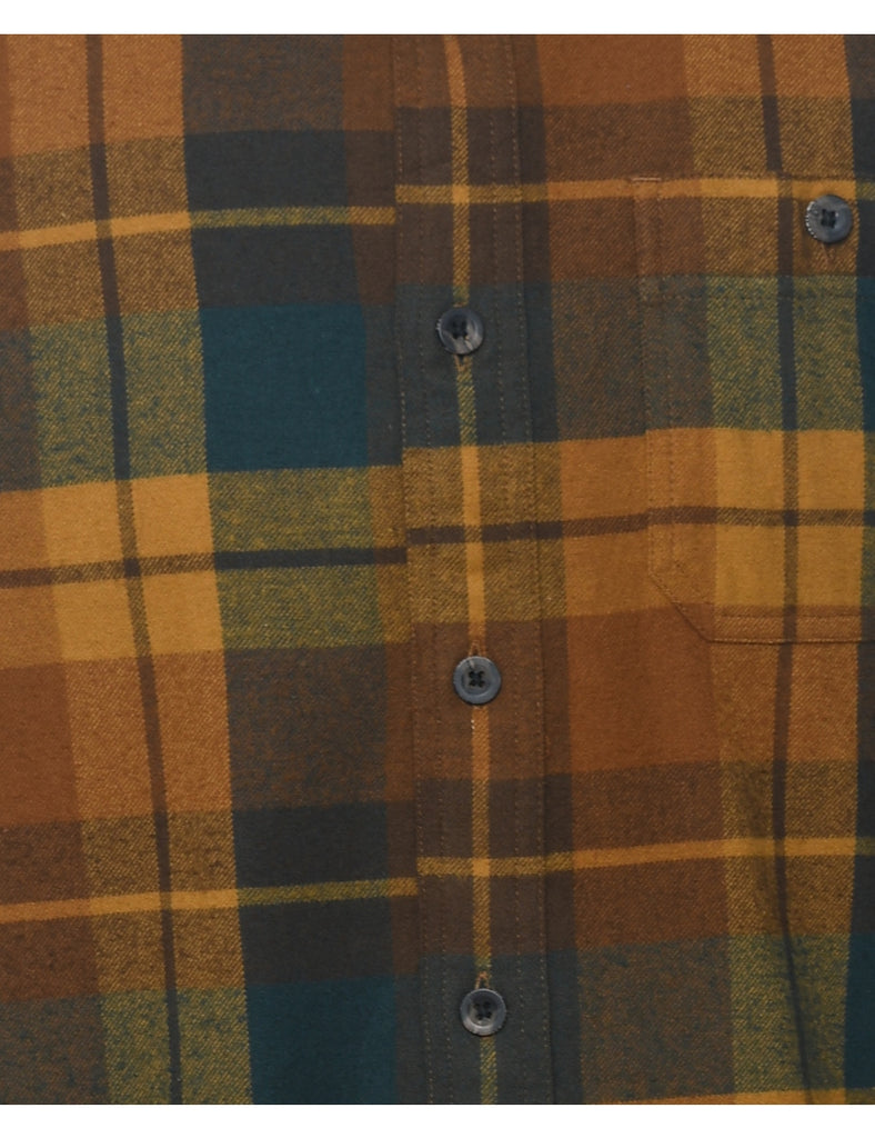 Long Sleeved Checked Shirt - M