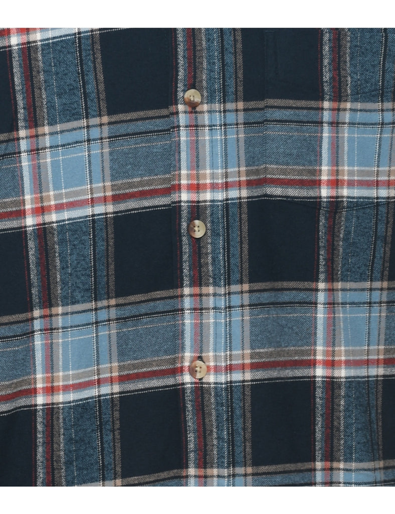 Long Sleeved Checked Shirt - L