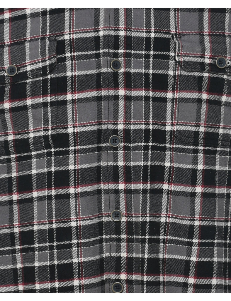 Long Sleeved Checked Shirt - M