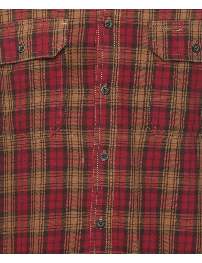 Long Sleeved Checked Shirt - M