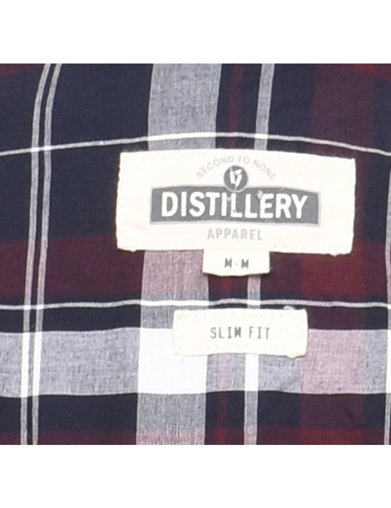 Long Sleeved Checked Shirt - M