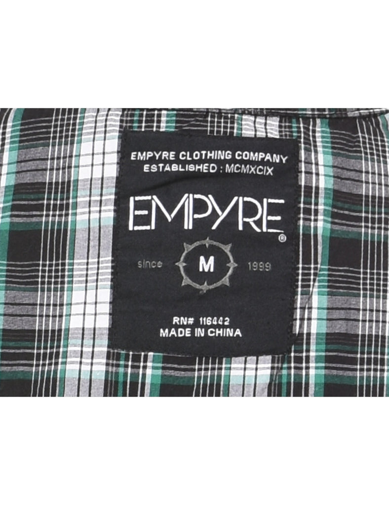 Long Sleeved Checked Shirt - M