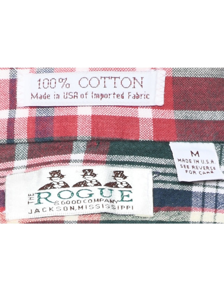 Long Sleeved Checked Shirt - M