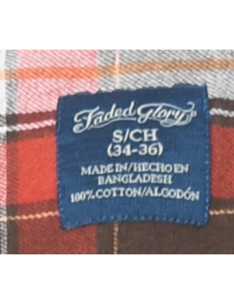 Long Sleeved Checked Shirt - S