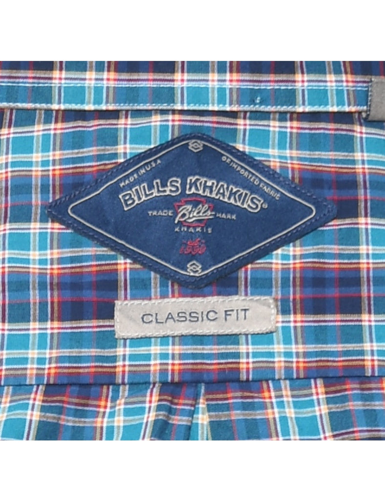 Long Sleeved Checked Shirt - L