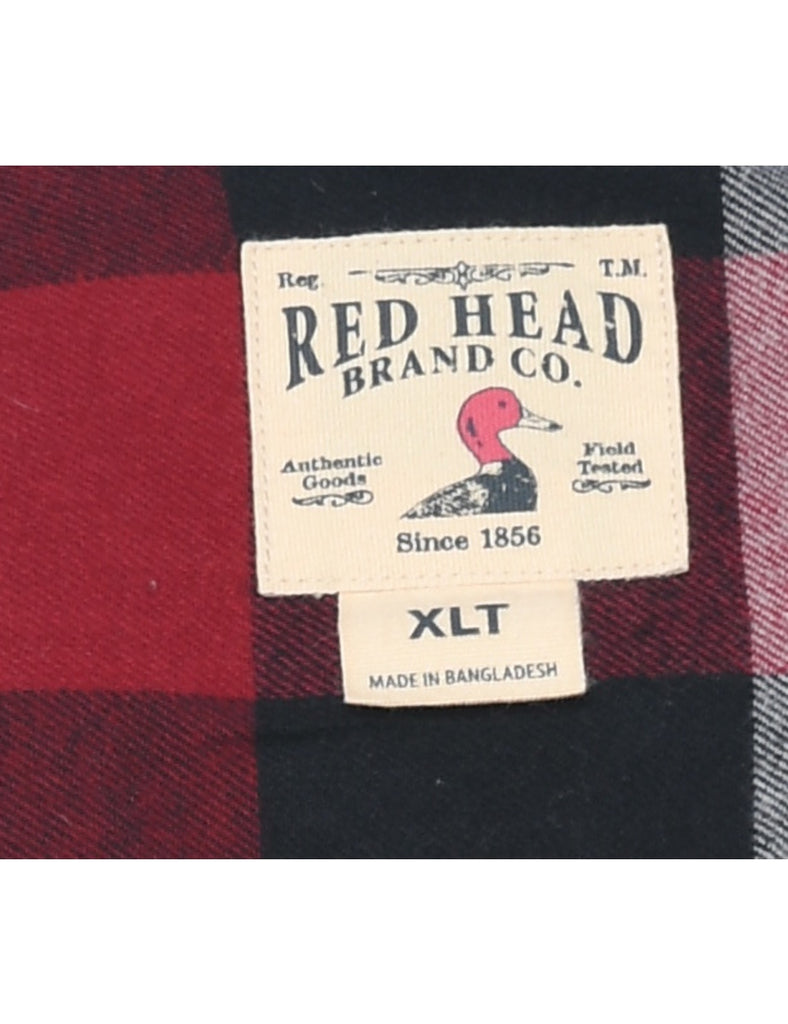 Long Sleeved Checked Shirt - XL