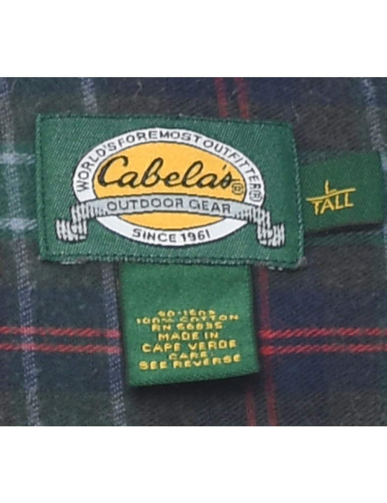 Long Sleeved Checked Shirt - L