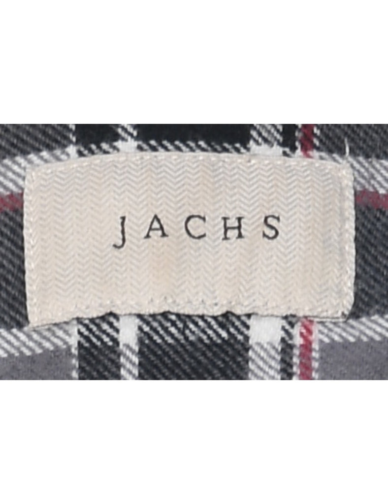 Long Sleeved Checked Shirt - M