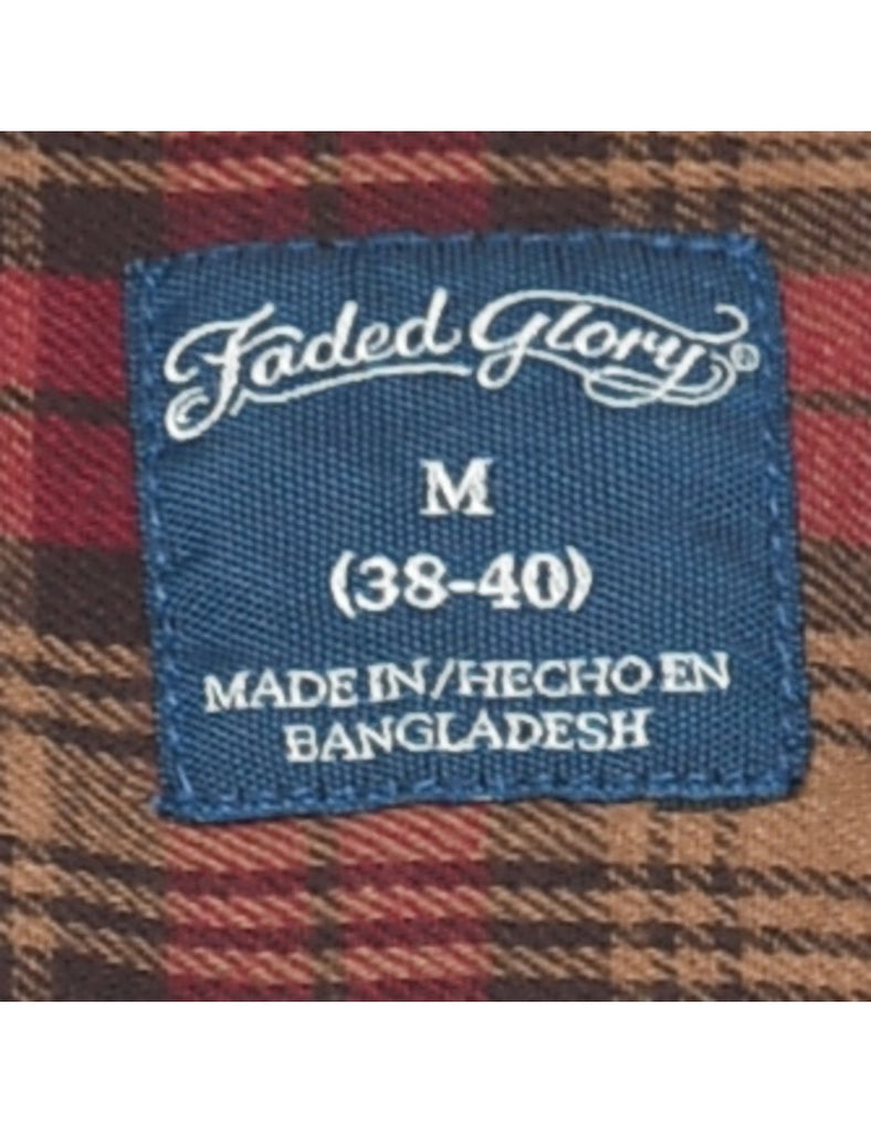 Long Sleeved Checked Shirt - M