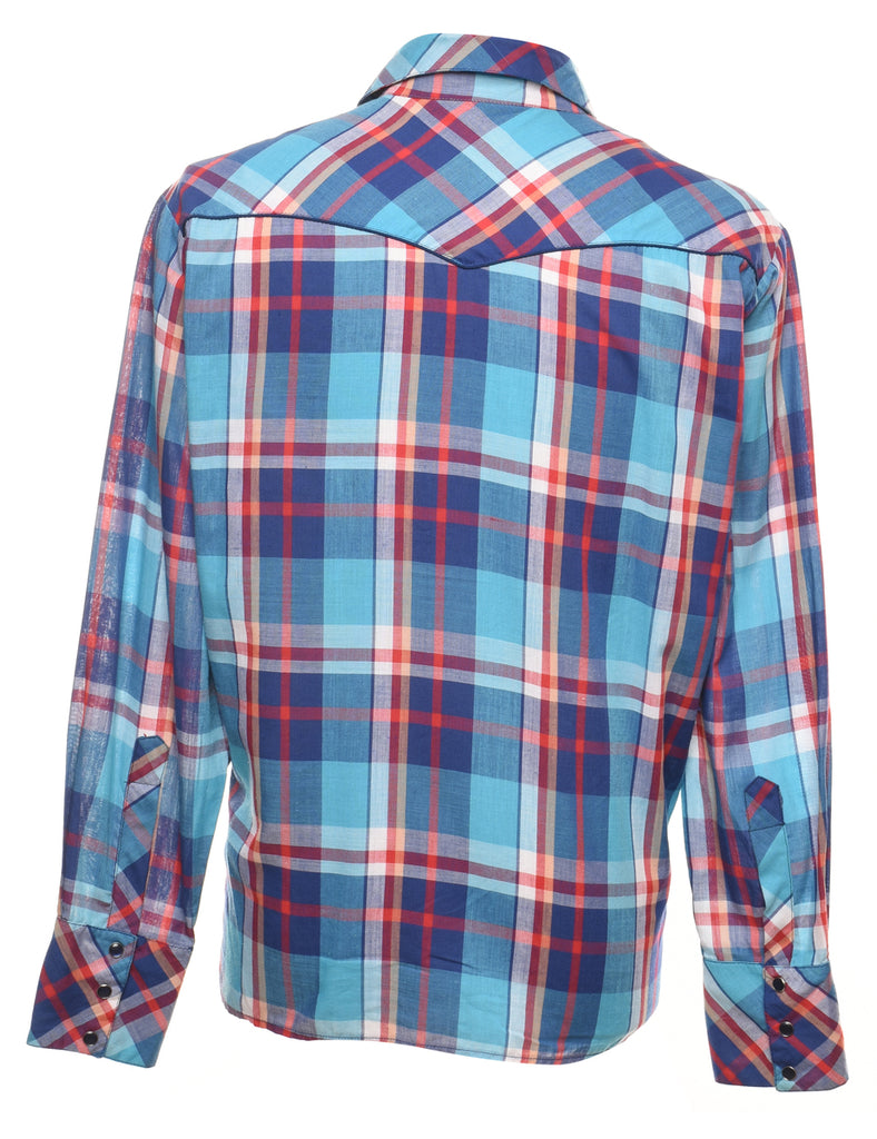 Long Sleeved Checked Western Multi-Colour Shirt - M