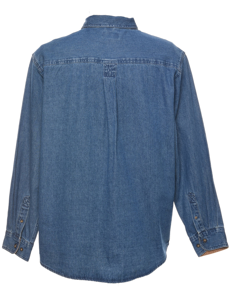 Long Sleeved Denim Shirt - L